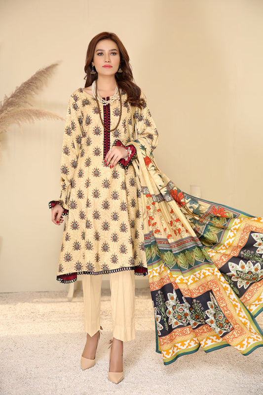Adan's Libas - D 32 - Digital Printed Linen 3PC