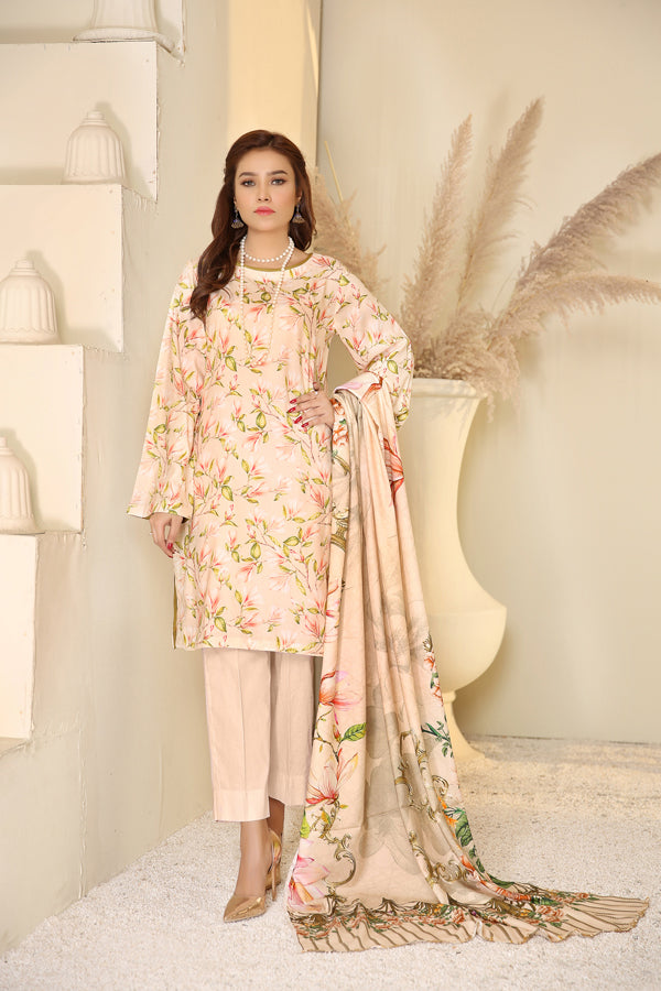 Adan's Libas - D 36- Digital Printed Linen 3PC