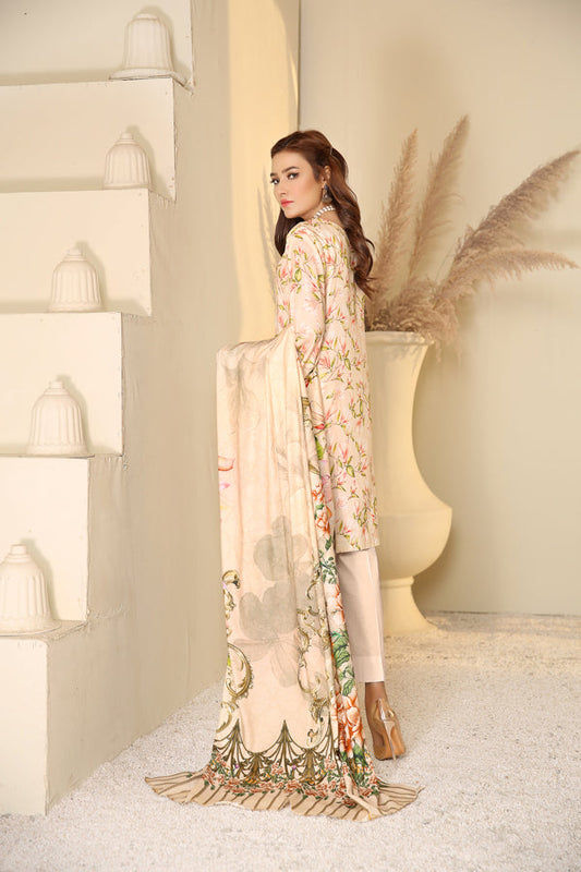 Adan's Libas - D 36- Digital Printed Linen 3PC