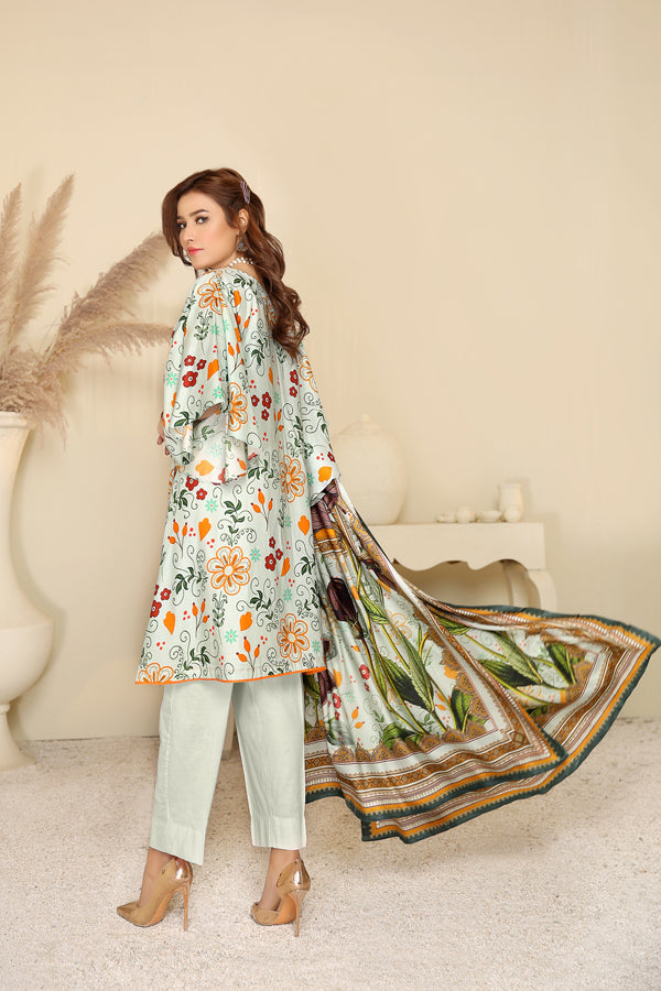 Adan's Libas - D 38 - Digital Printed Linen 3PC
