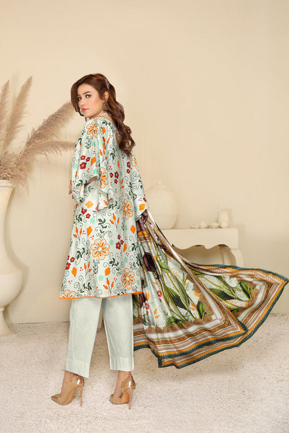 Adan's Libas - D 38 - Digital Printed Linen 3PC