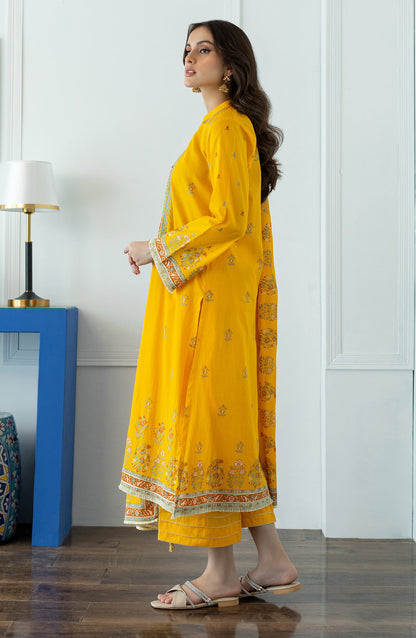 Orient - Stitched 3 Piece Embroidered Lawn Shirt , Cambric Pant and Lawn Dupatta