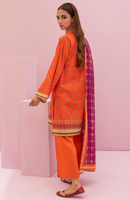 Orient - Unstitched 3 Piece Printed Lawn Shirt , Cambric Pant and Lawn Dupatta