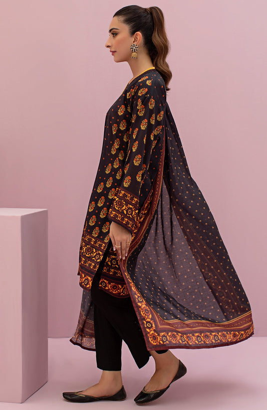 Orient - Unstitched 3 Piece Printed Lawn Shirt , Cambric Pant and Lawn Dupatta