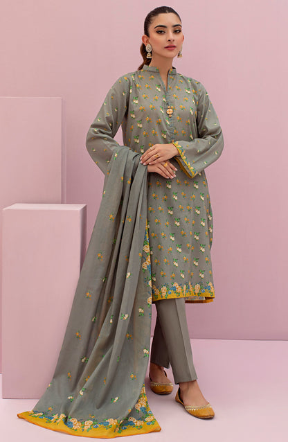 Orient - Unstitched 3 Piece Printed Lawn Shirt , Cambric Pant and Lawn Dupatta
