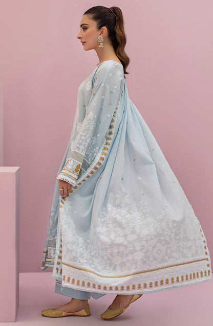 Orient - Unstitched 3 Piece Printed Lawn Shirt , Cambric Pant and Lawn Dupatta