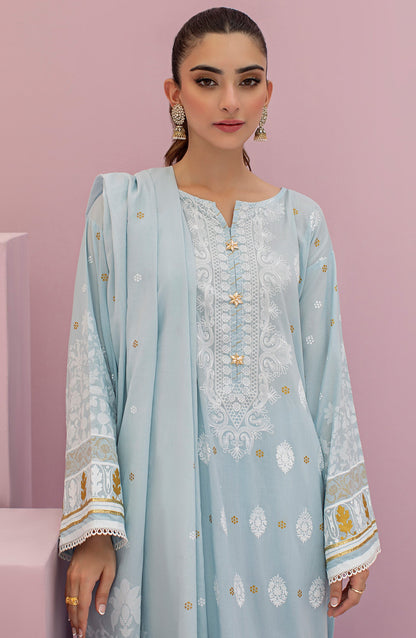 Orient - Unstitched 3 Piece Printed Lawn Shirt , Cambric Pant and Lawn Dupatta