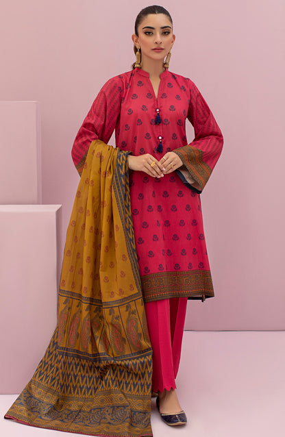 Orient - Unstitched 3 Piece Printed Lawn Shirt , Cambric Pant and Lawn Dupatta