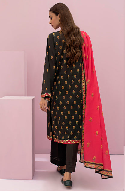 Orient - Unstitched 3 Piece Printed Lawn Shirt , Cambric Pant and Lawn Dupatta
