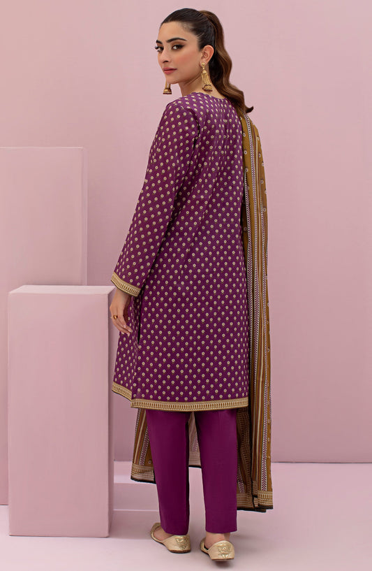 Orient - Unstitched 3 Piece Printed Lawn Shirt , Cambric Pant and Lawn Dupatta