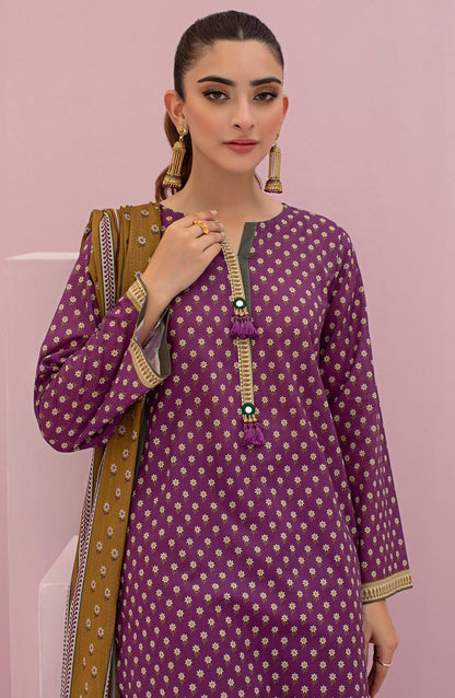 Orient - Unstitched 3 Piece Printed Lawn Shirt , Cambric Pant and Lawn Dupatta