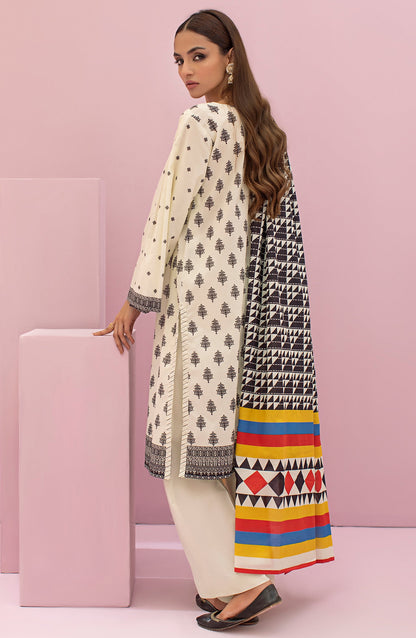 Orient - Unstitched 3 Piece Printed Lawn Shirt , Cambric Pant and Lawn Dupatta