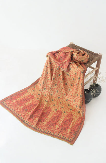 Orient - Yarn Dyed Jacquard Kashmiri Shawl
