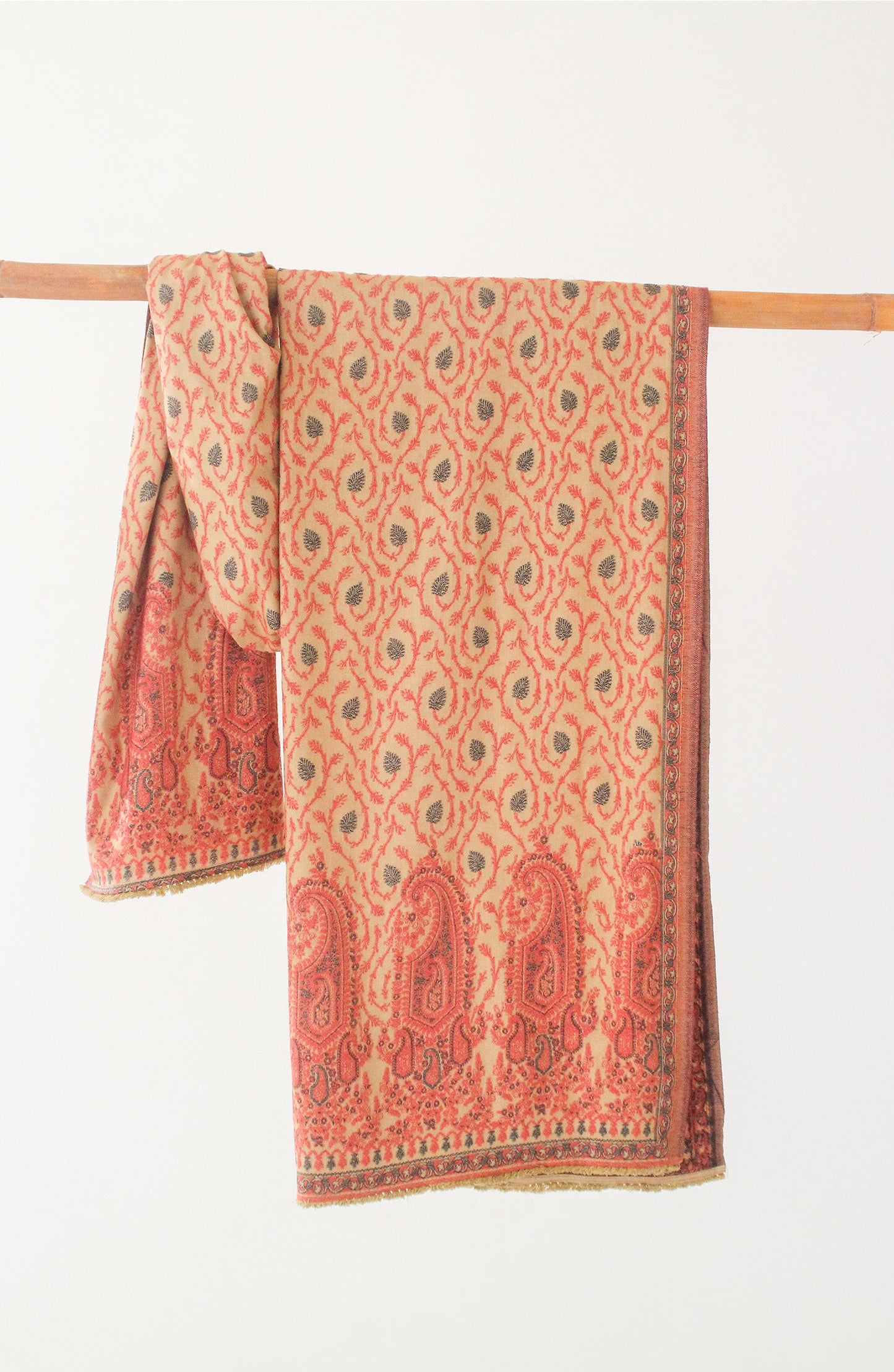 Orient - Yarn Dyed Jacquard Kashmiri Shawl
