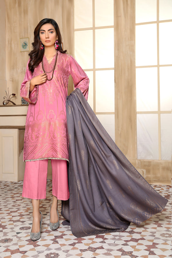 Adan's Libas - Carissm - Winter Jacquard 2 Piece Unstitch