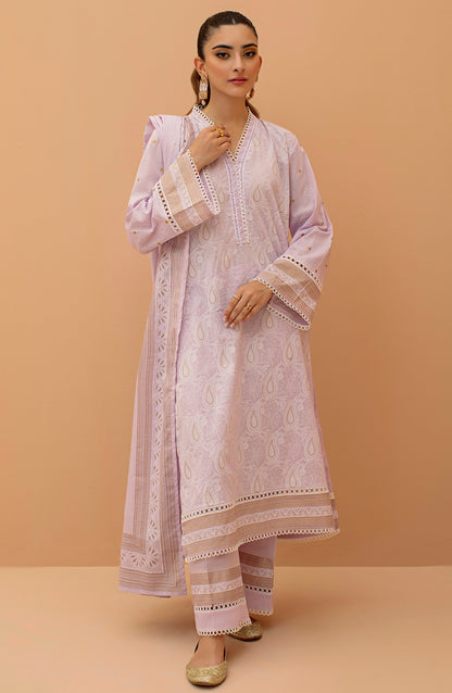 Orient - Unstitched 3 Piece Printed Lawn Shirt , Cambric Pant and Lawn Dupatta
