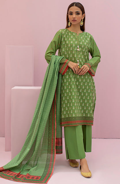 Orient - Unstitched 3 Piece Printed Lawn Shirt , Cambric Pant and Lawn Dupatta