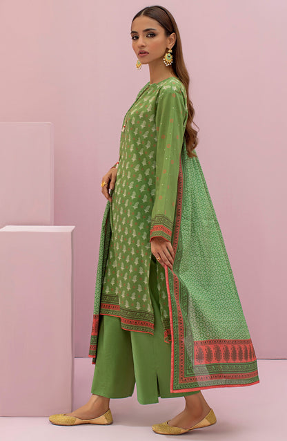 Orient - Unstitched 3 Piece Printed Lawn Shirt , Cambric Pant and Lawn Dupatta