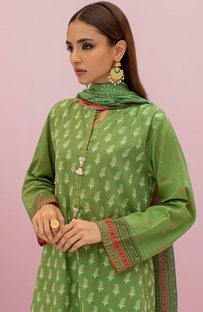 Orient - Unstitched 3 Piece Printed Lawn Shirt , Cambric Pant and Lawn Dupatta