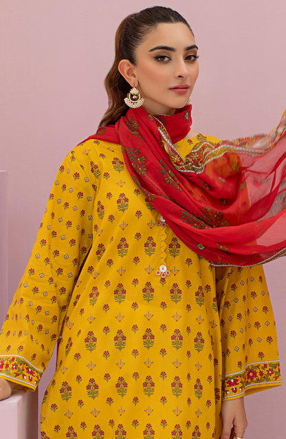 Orient - Unstitched 2 Piece Printed Lawn Shirt and Chiffon Dupatta