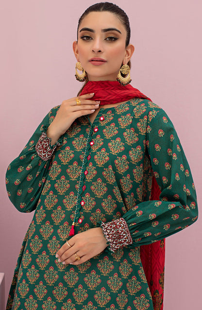 Orient - Unstitched 2 Piece Printed Lawn Shirt and Chiffon Dupatta