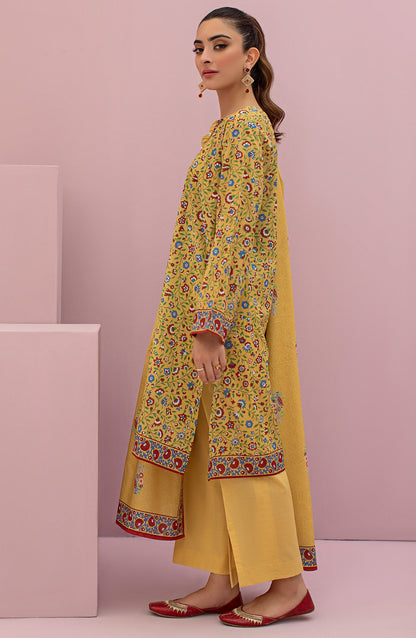 Orient - Unstitched 3 Piece Printed Lawn Shirt , Cambric Pant and Lawn Dupatta