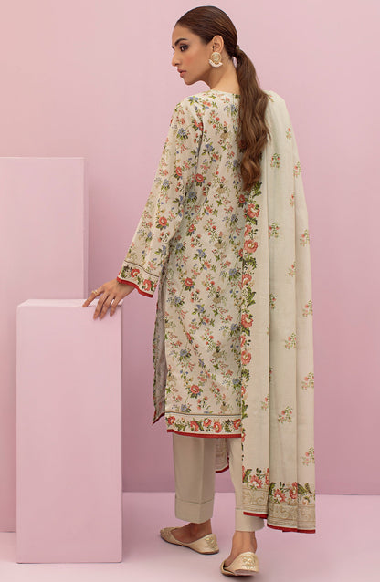 Orient - Unstitched 3 Piece Printed Lawn Shirt , Cambric Pant and Lawn Dupatta