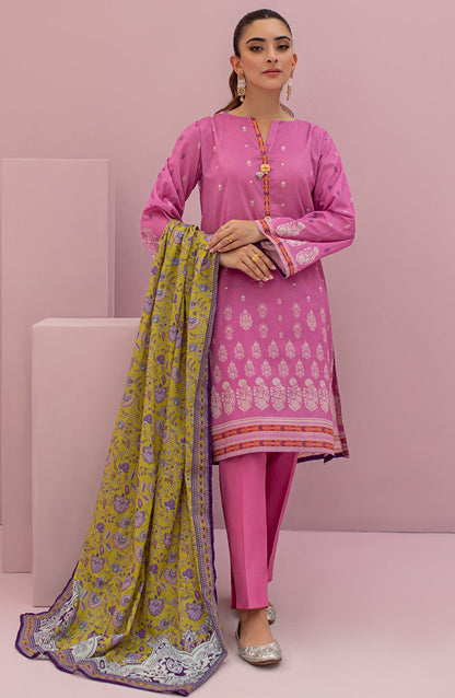 Orient - Unstitched 3 Piece Printed Lawn Shirt , Cambric Pant and Lawn Dupatta