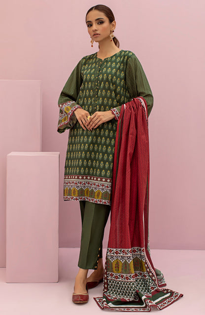 Orient - Unstitched 3 Piece Printed Lawn Shirt , Cambric Pant and Lawn Dupatta