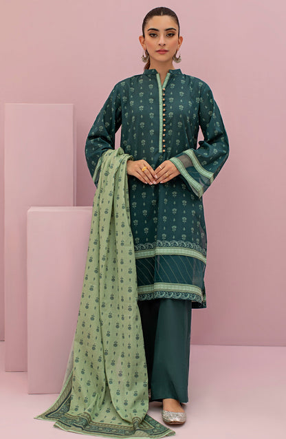 Orient - Unstitched 3 Piece Printed Lawn Shirt , Cambric Pant and Lawn Dupatta