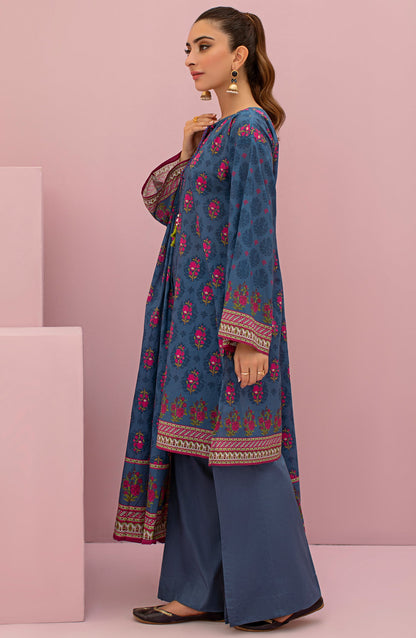 Orient - Unstitched 3 Piece Printed Lawn Shirt , Cambric Pant and Lawn Dupatta