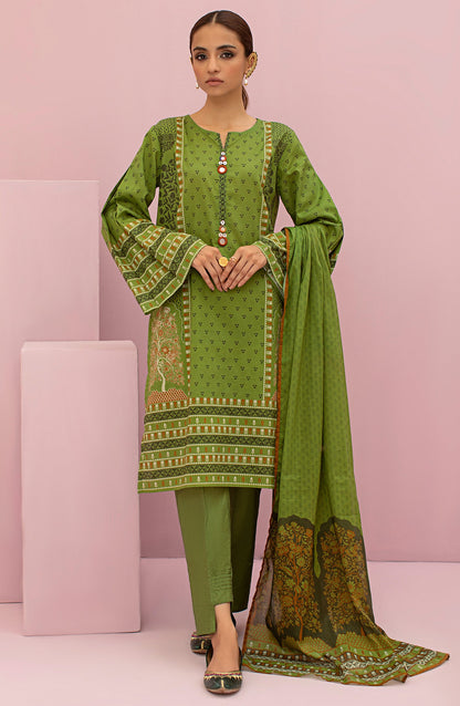 Orient - Unstitched 3 Piece Printed Lawn Shirt , Cambric Pant and Lawn Dupatta