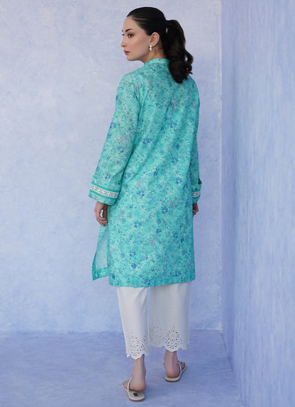 Sea Green Printed Kurta