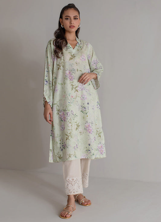 Light Green Printed Kurta