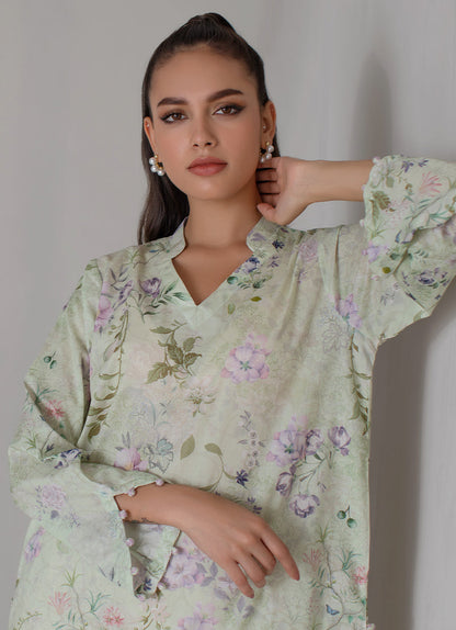 Light Green Printed Kurta