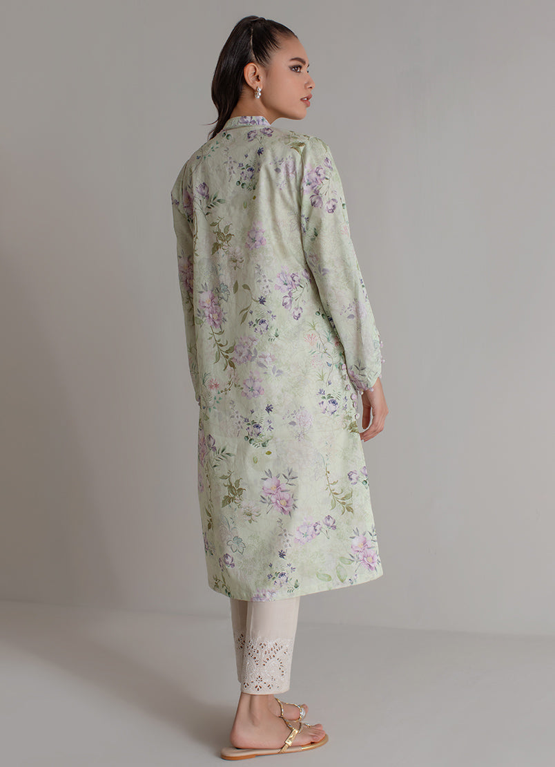 Light Green Printed Kurta