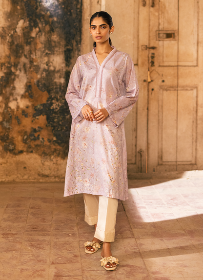Lilac Printed Kurta