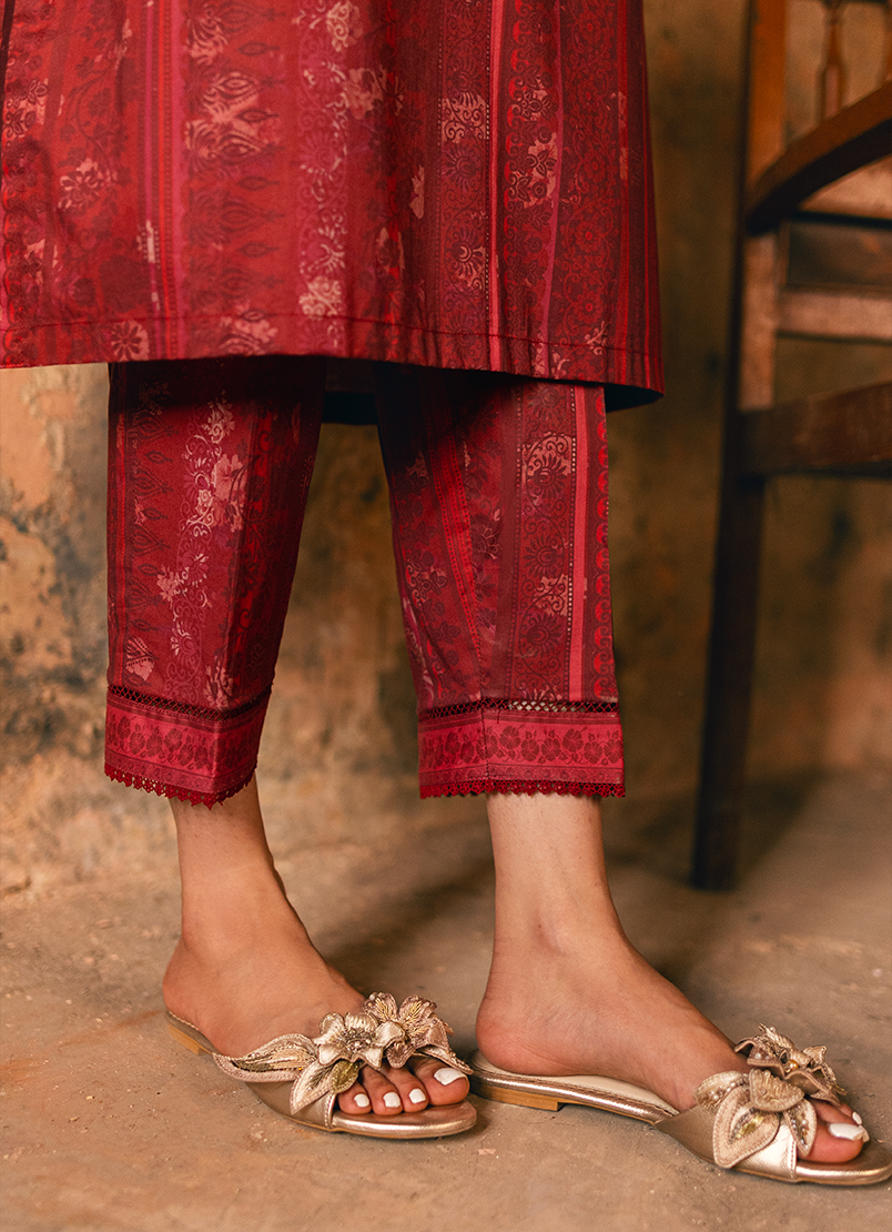 Red Printed CO-ORD Set