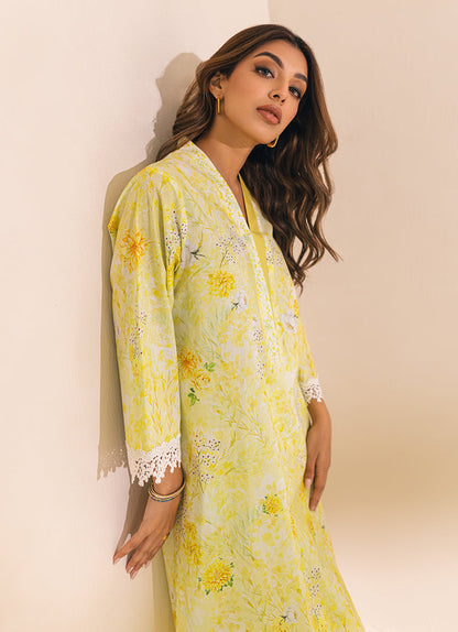 Yellow Floral Printed CO-ORD Set