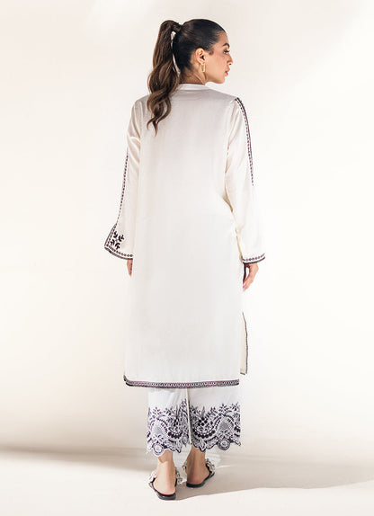 Ivory Embroidered Kurta