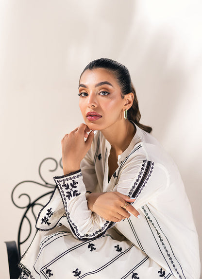 Ivory Embroidered Kurta