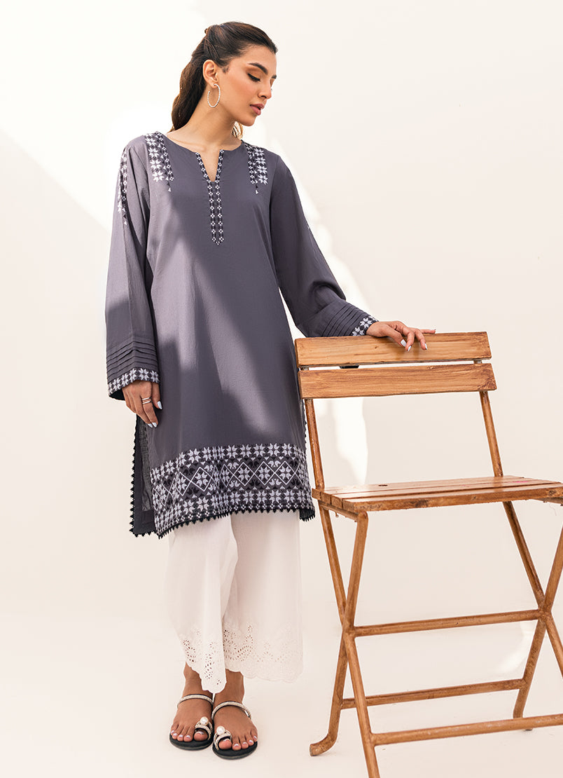 Charcoal Grey Kurta