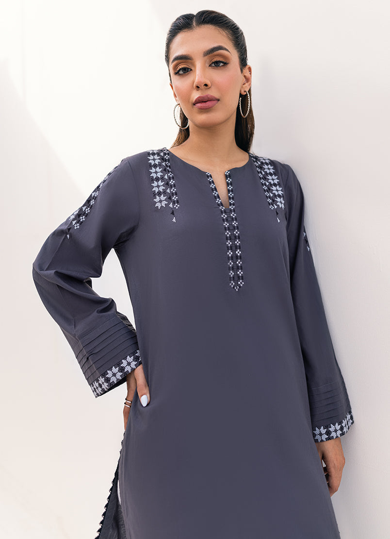 Charcoal Grey Kurta