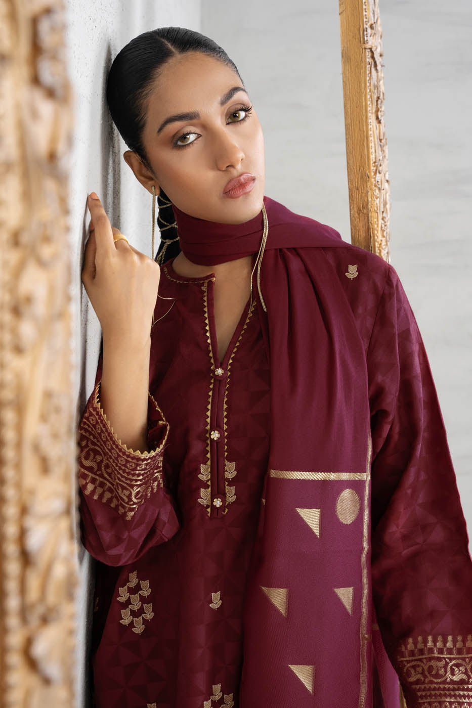 3 Pc Jacquard Outfit