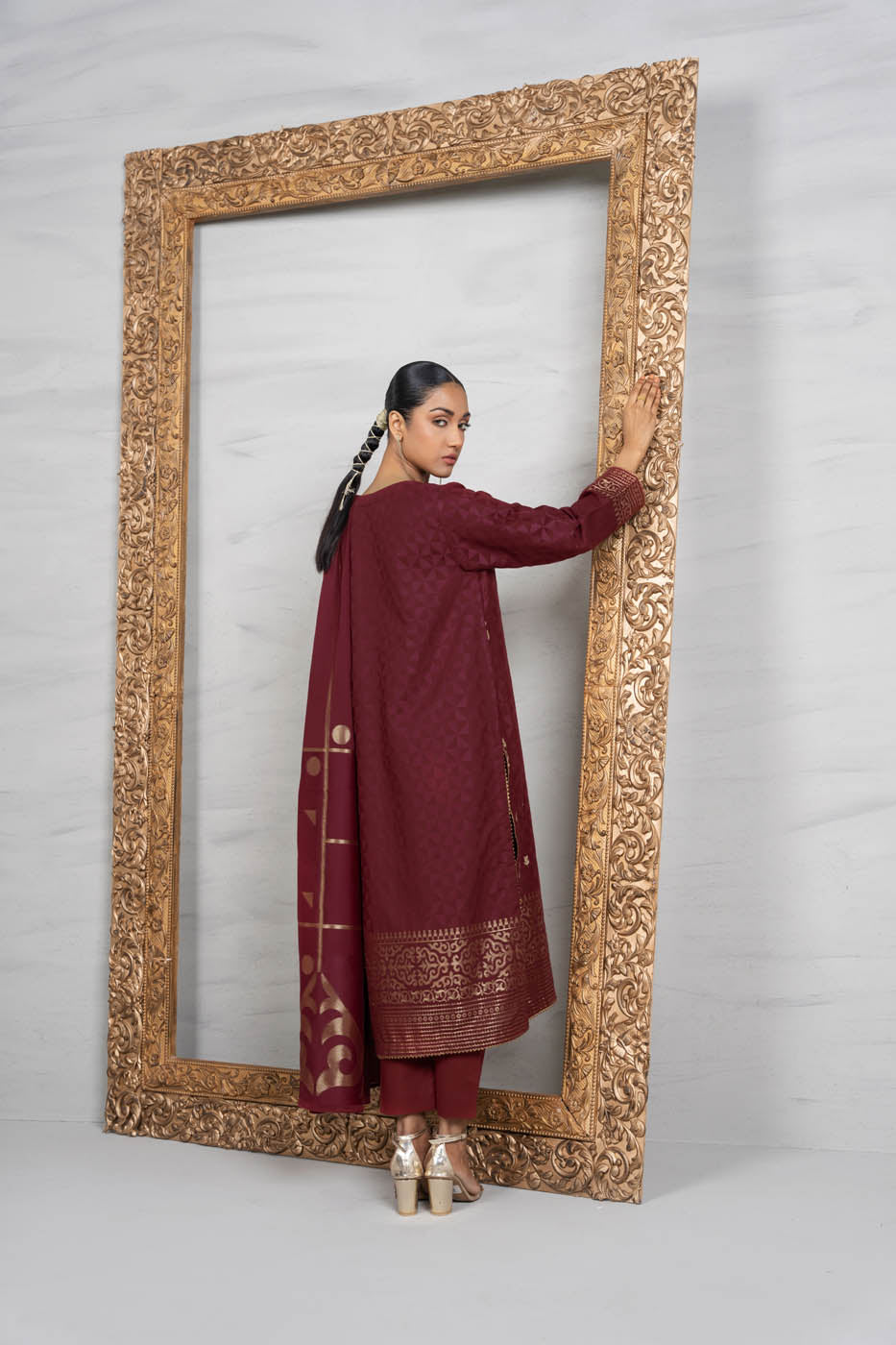 3 Pc Jacquard Outfit
