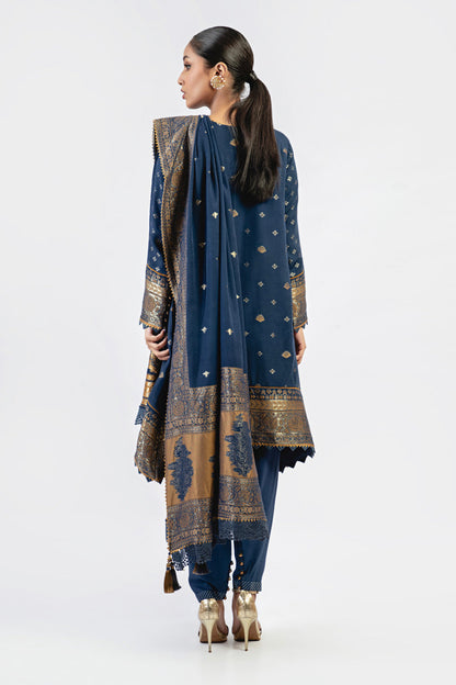 3 Pc Viscose Jacquard Suit With Viscose Jacquard Dupatta