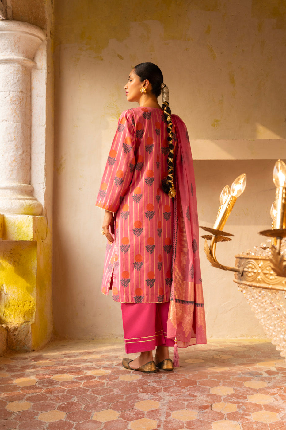 3 Pc Jacquard Outfit