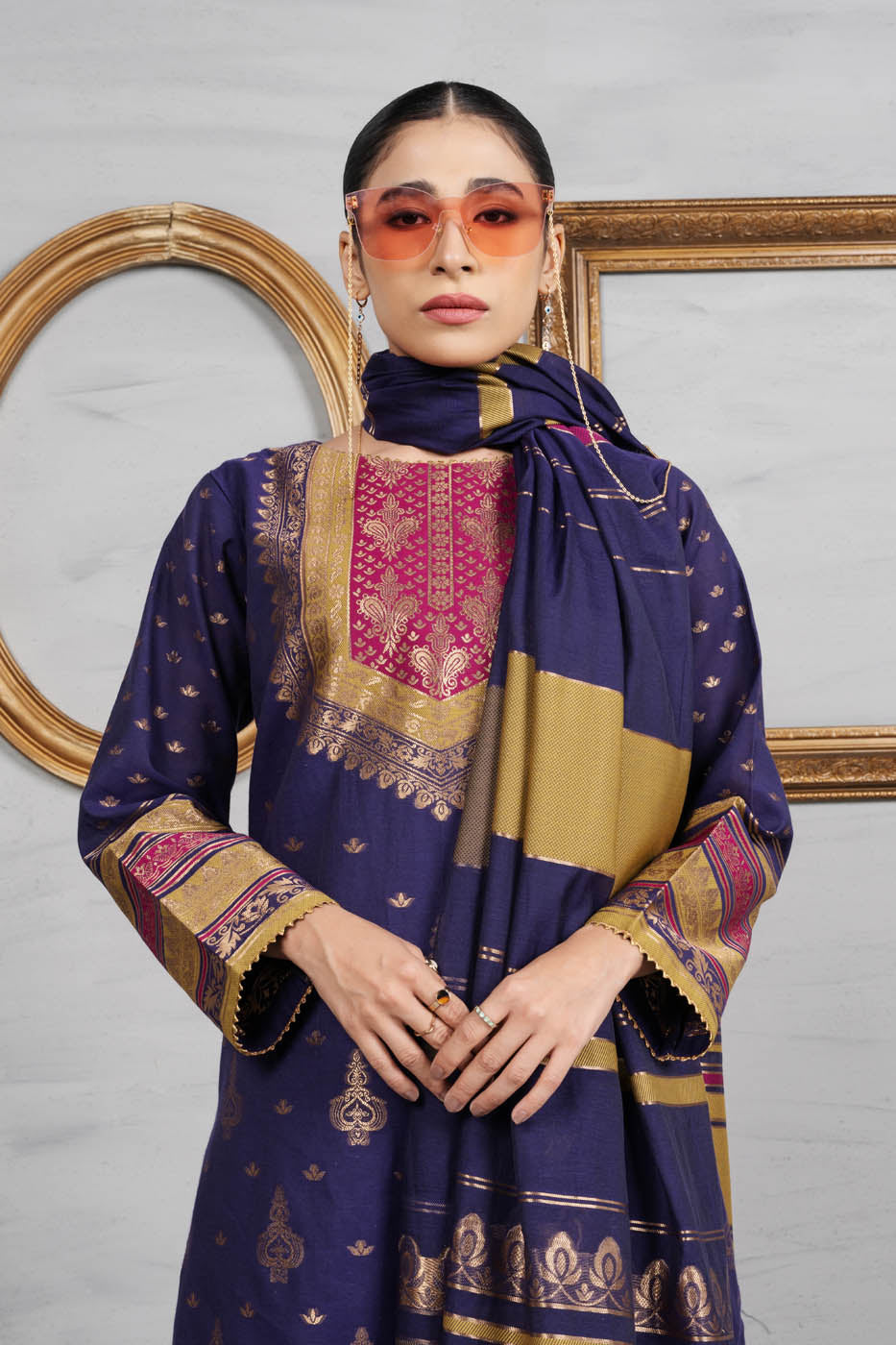 3 Pc Jacquard Outfit