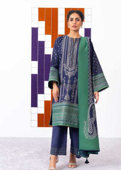 3 Pc Jacquard Suit With Jacquard Dupatta