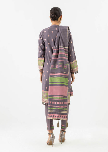 3 Pc Jacquard Suit With Jacquard Dupatta